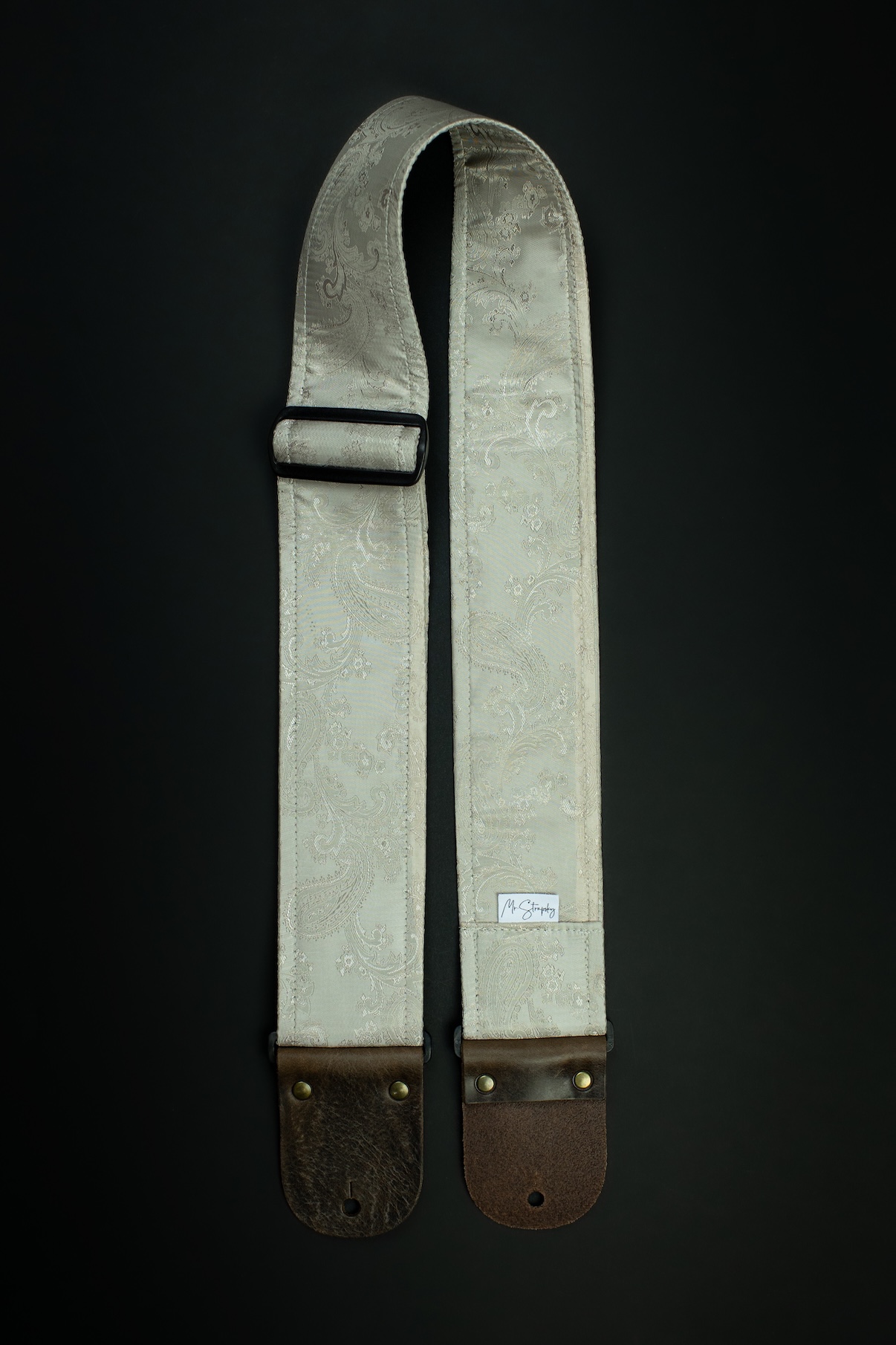 Moonlight Paisley Vintage Guitar Strap (Jacquard) - Image 10