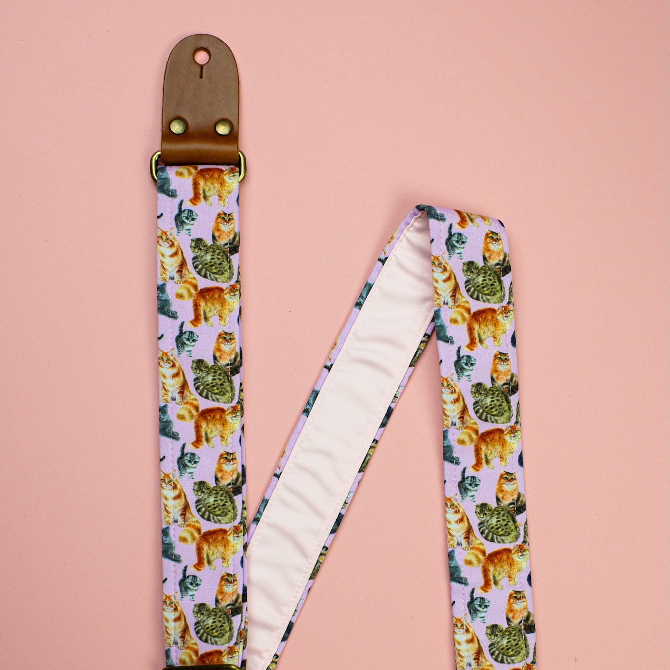 Cat Lover Guitar Strap 2in - Image 2