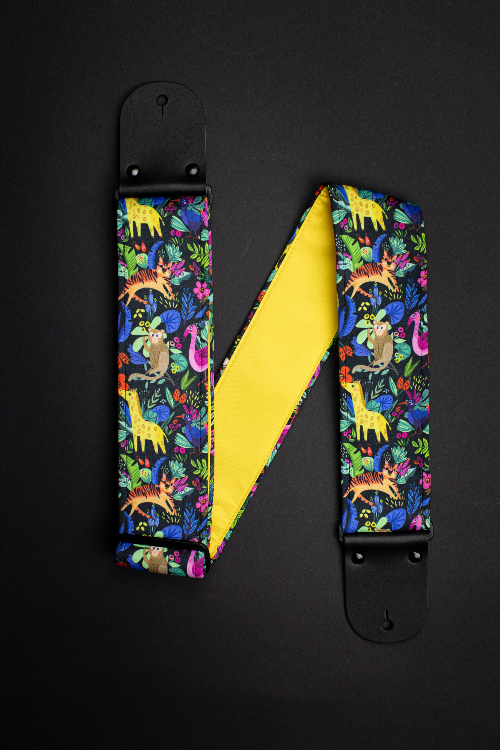Mr.Strapsky floral guitar strap-5