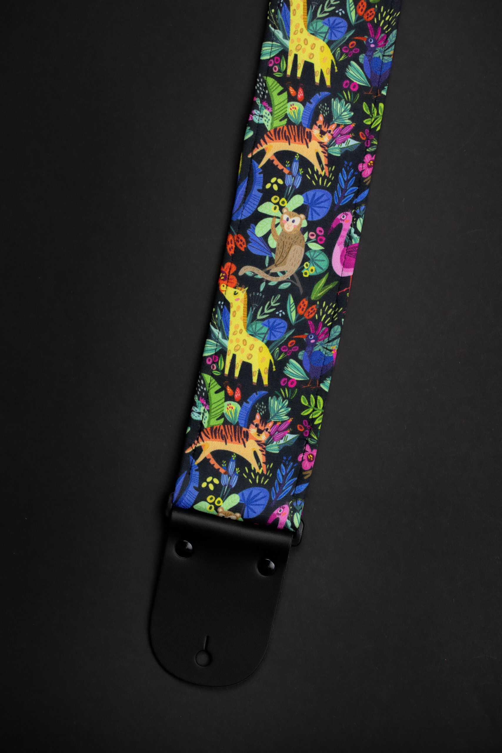 Welcome To The Jungle Guitar Strap Wide (3inch) Bass Strap - Image 3