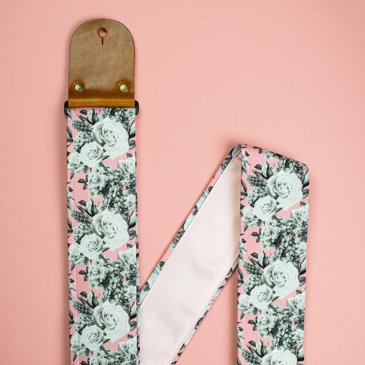 The Pink Monarch Guitar Strap - Image 2