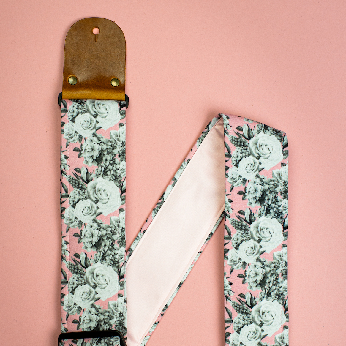 The Pink Monarch Guitar Strap - Image 2
