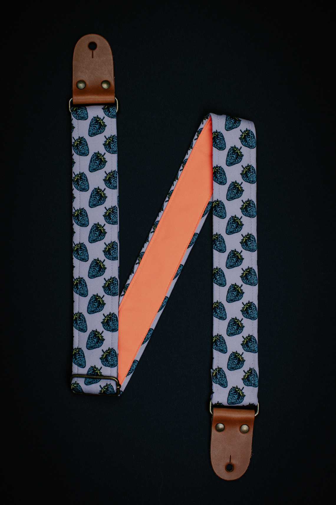 strawberries guitar strap Mr.Strapsky