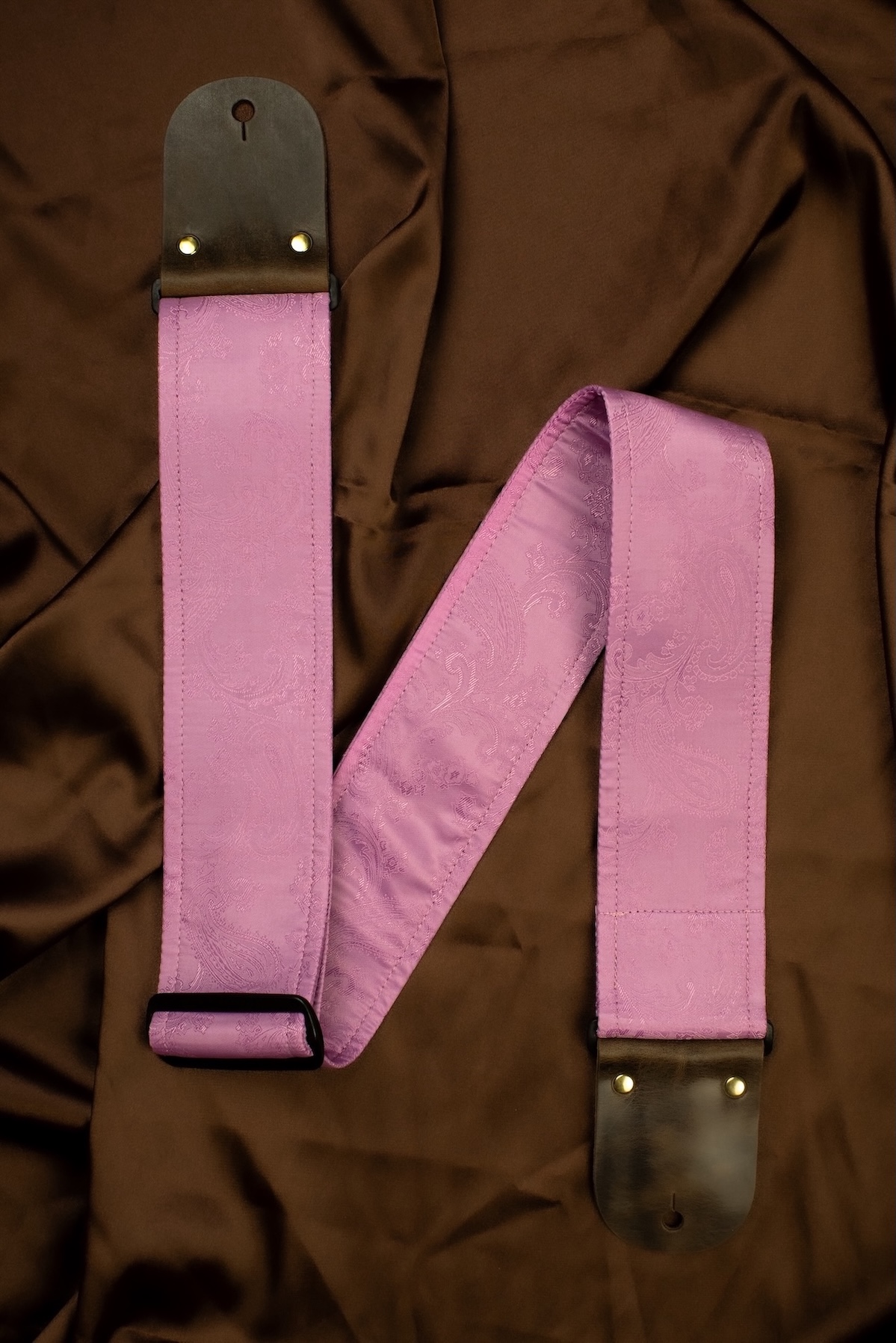 Pink Paisley Custom Shop Guitar Strap - Image 2