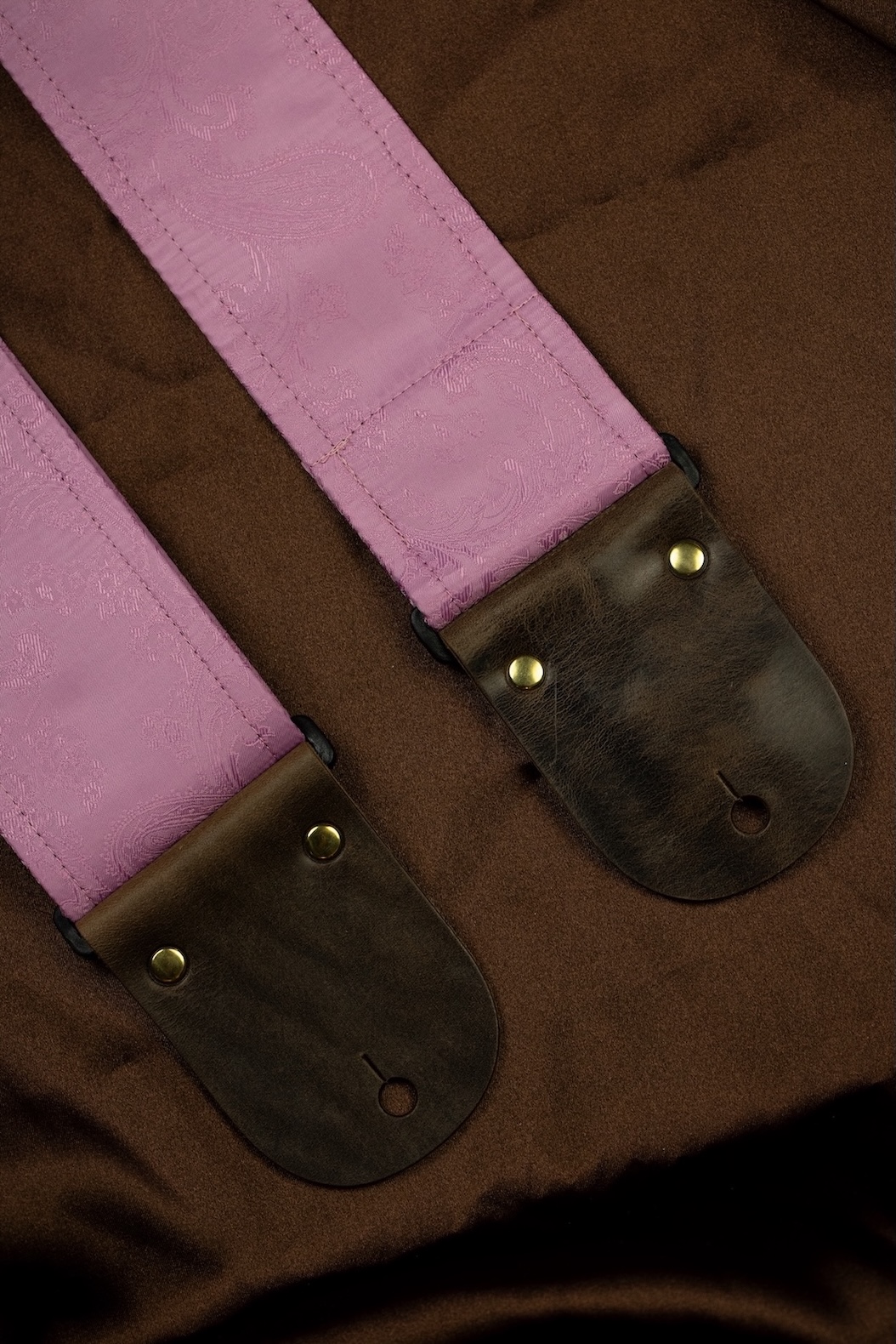 Pink Paisley Custom Shop Guitar Strap - Image 7