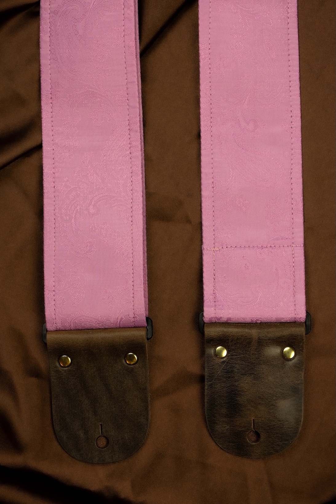 Pink Paisley Custom Shop Guitar Strap - Image 5