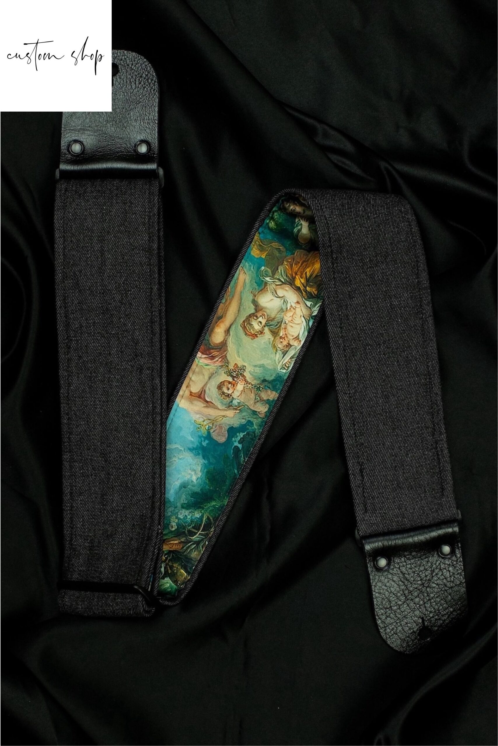 Mr.Strapsky Black Angels Guitar Strap Custom Shop Bass Strap-19