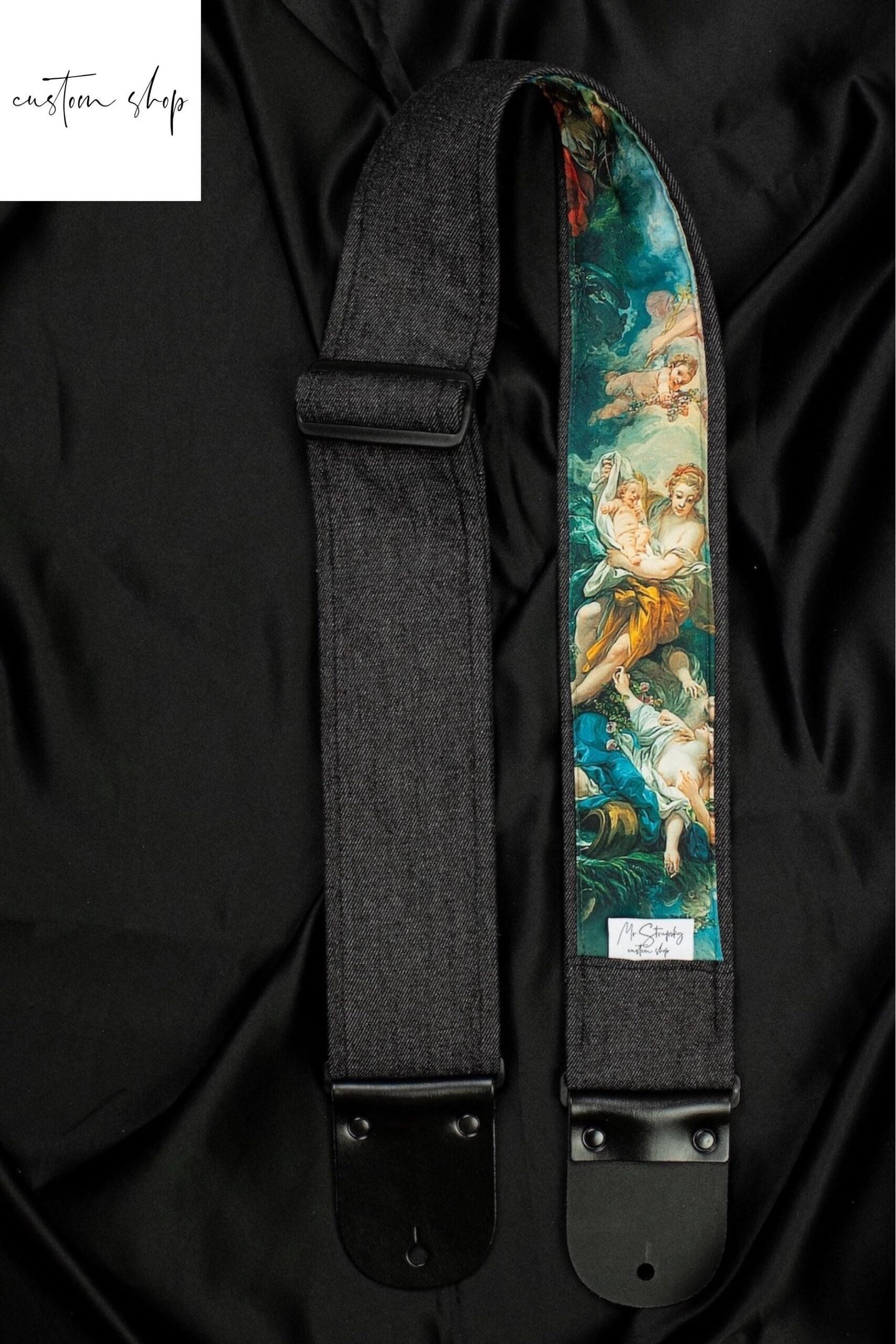 Mr.Strapsky Black Angels Guitar Strap Custom Shop Bass Strap-35